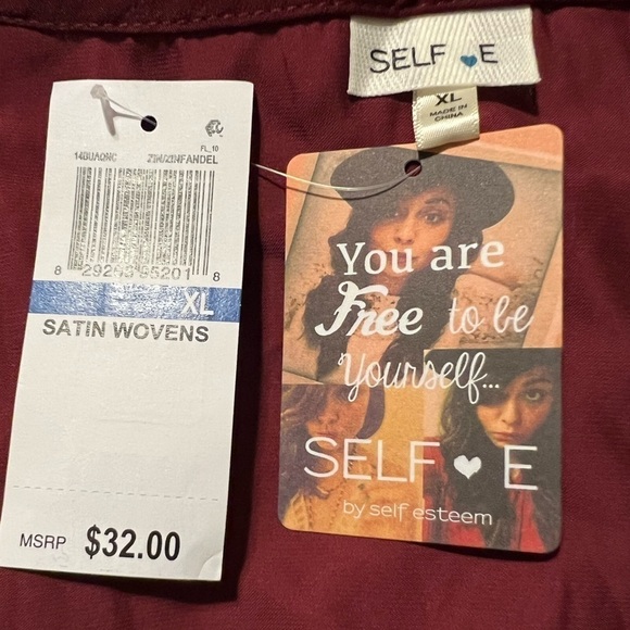 Self E by self-esteem satin top Junior XL - Picture 7 of 8